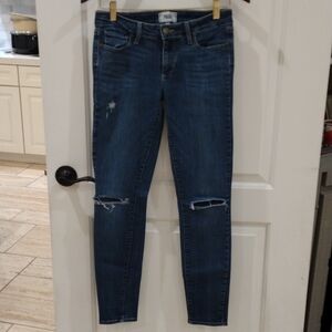 Paige Verdugo Ultra Skinny Jeans Size 28 Medium Wash Distressed at Knees